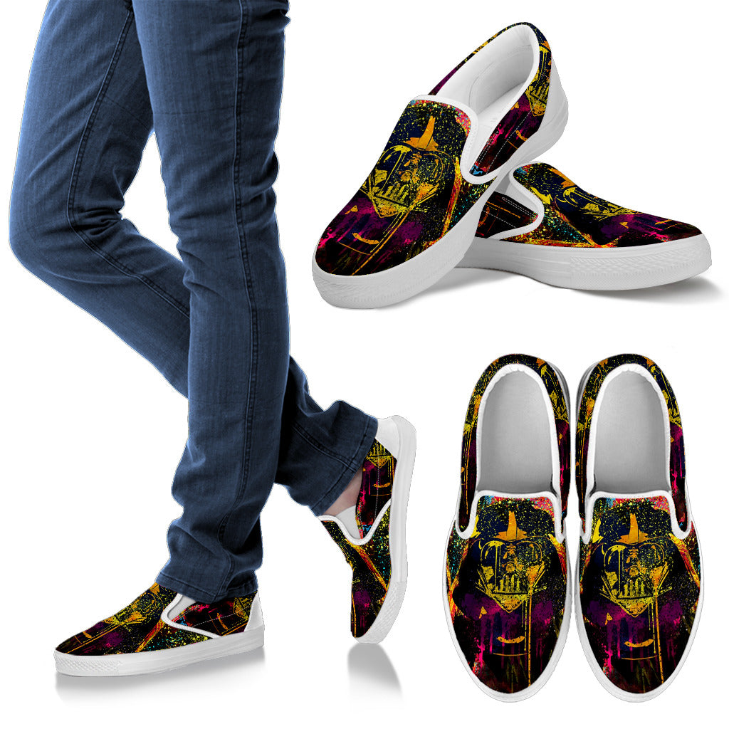 Star war lap lanh lap lanh men white slip on shoes