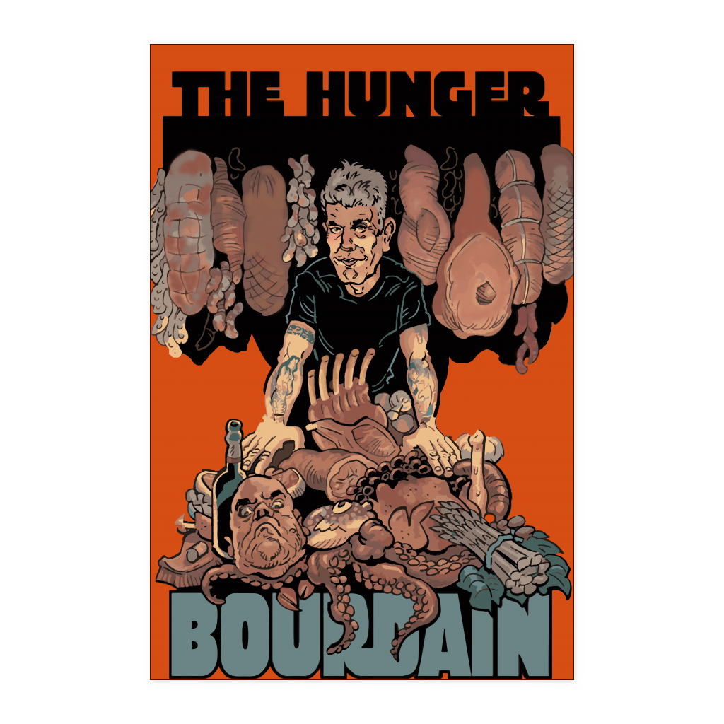 Anthony Bourdain poster kanh