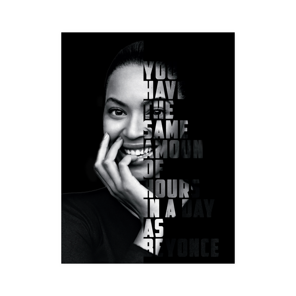 Beyonce quote 18x24
