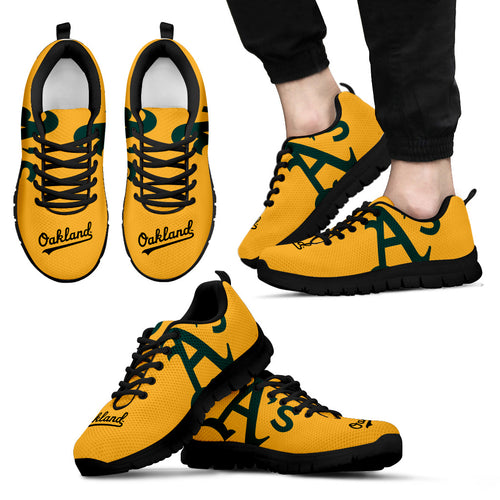 Oakland Athletics Running Shoes Black Men TD