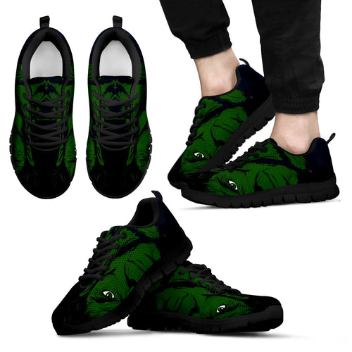 HULK XANH MEN SNEAKáºº BLACK SOLE
