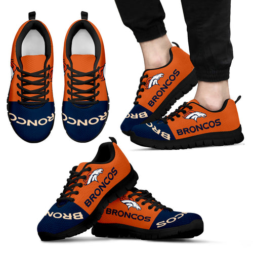BRONCOS MEN BLACK RUNNING SHOES