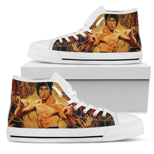 Bruce Lee women white shoes