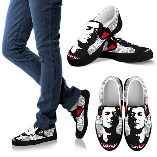 ANTHONY BOURDAIN SLIP ON WOMEN BLACK SHOES