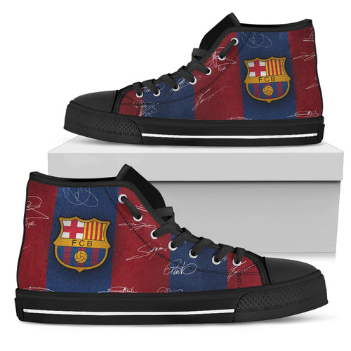Barca sign women black shoes