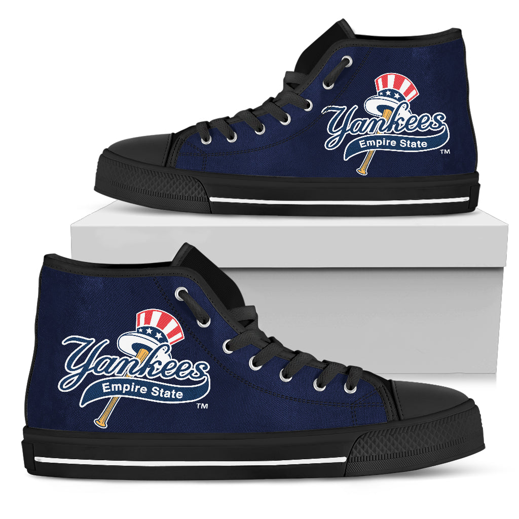 New York Yankees Black Men Hight Tops TD