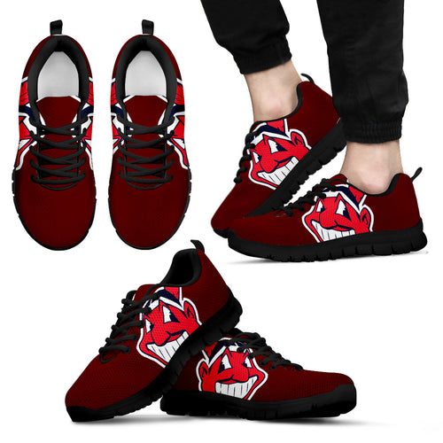 Cleveland Indians Black Running Shoes TD