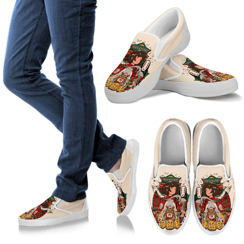 express chihiro men white slip on