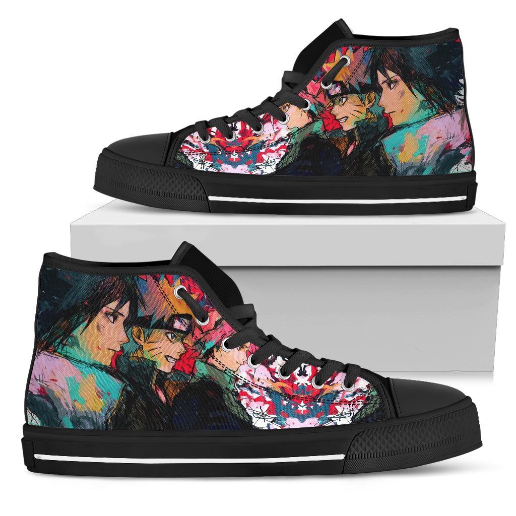 NARUTO 3 NGUOI MEN BLACK CONVERSE