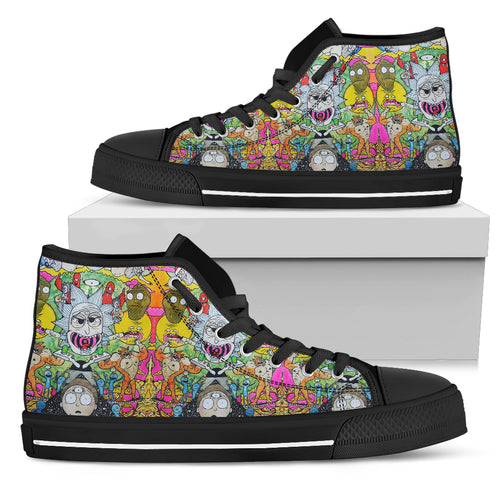 Rick and Morty High Top