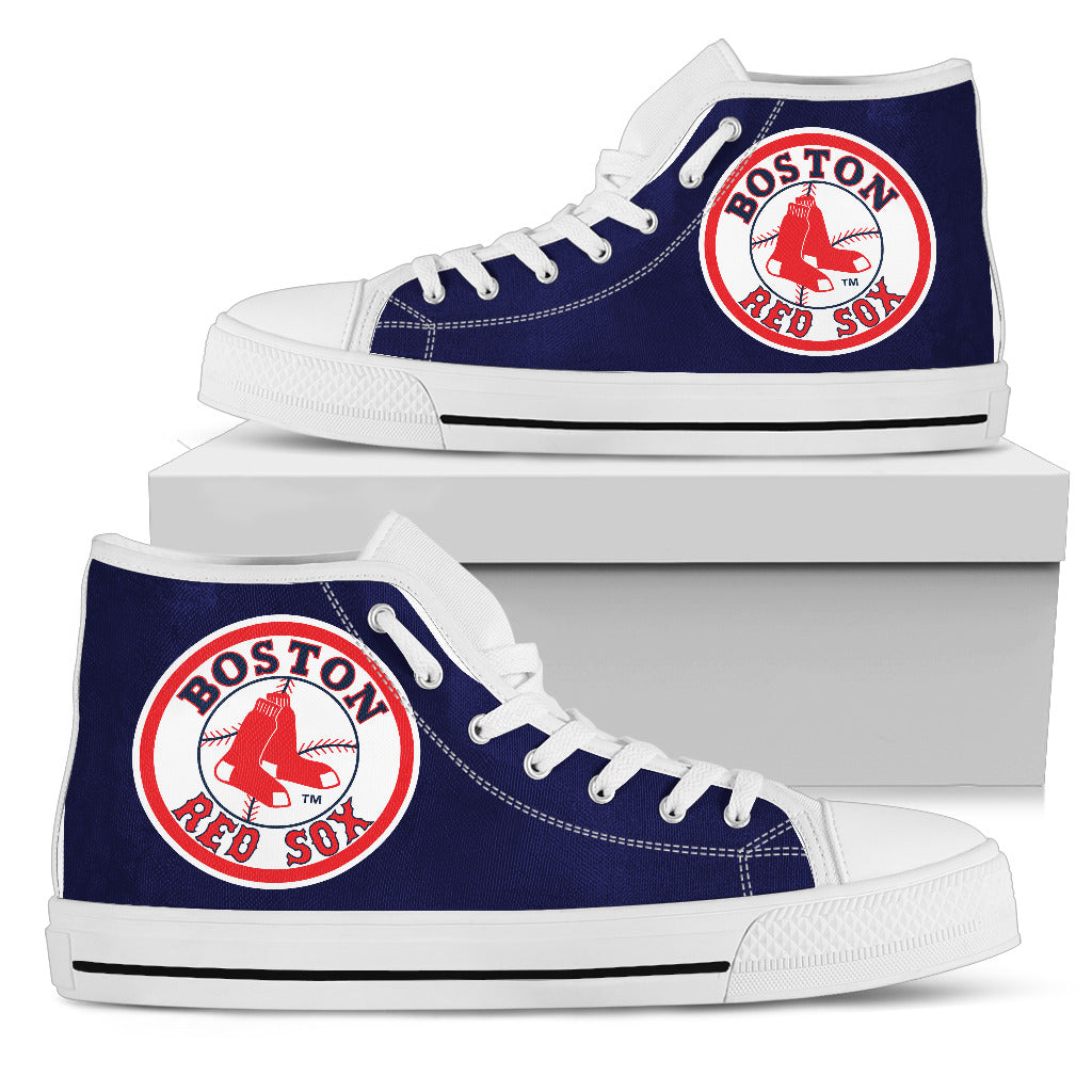 Boston Red Sox High Tops White Woman