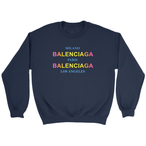 Balenciaga Milano Sweatshirt TD Navy