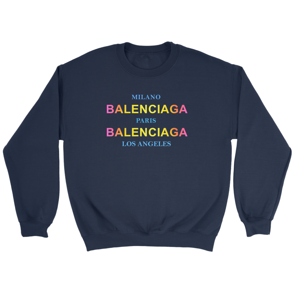 Balenciaga Milano Sweatshirt TD Navy