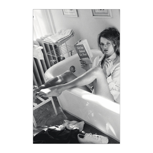 Kate Moss Bathroom Poster
