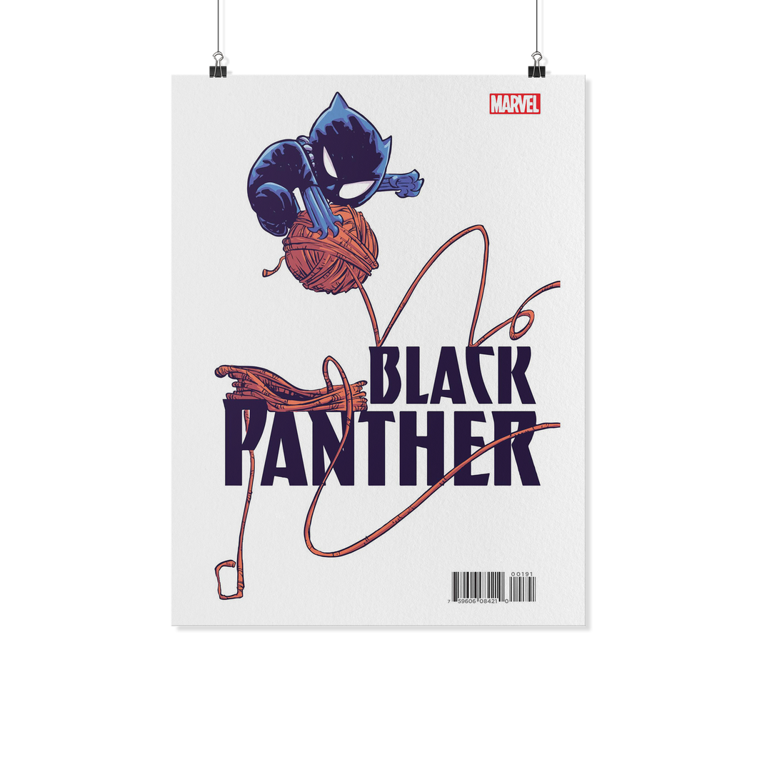 Black Panther spider chibi