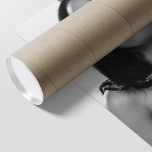 Aaliyah B and W 18x24