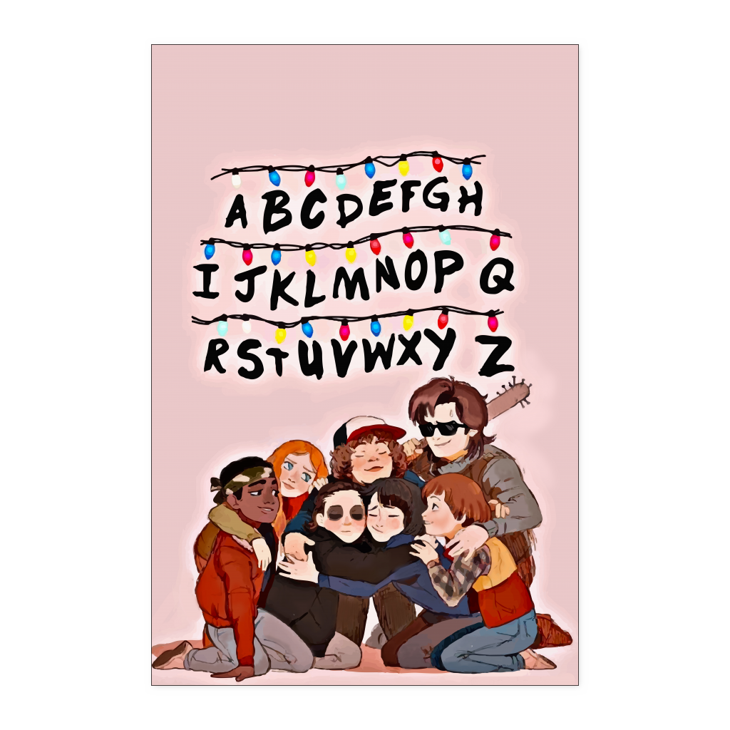 stranger things team 24x36