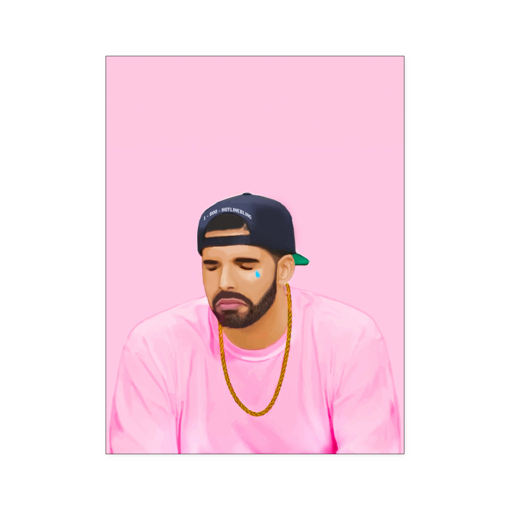 Drake pink 18x24