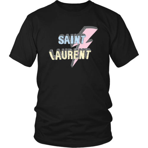 Saint Laurent Lightning Tshirt TD Black