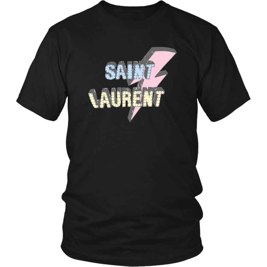 Saint Laurent Lightning Tshirt TD Black