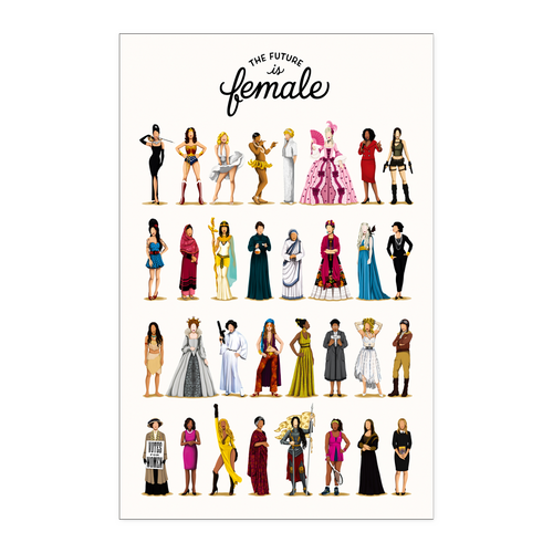 Future is Female poster kanh 11x17