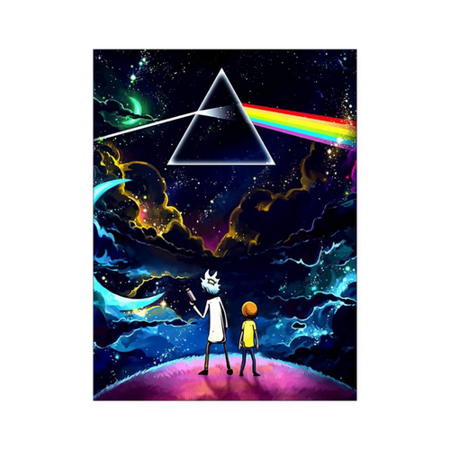 Rick morty rainbow 18x24 edit