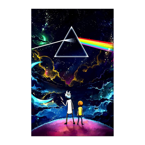 Rick Morty Rainbow 11x17