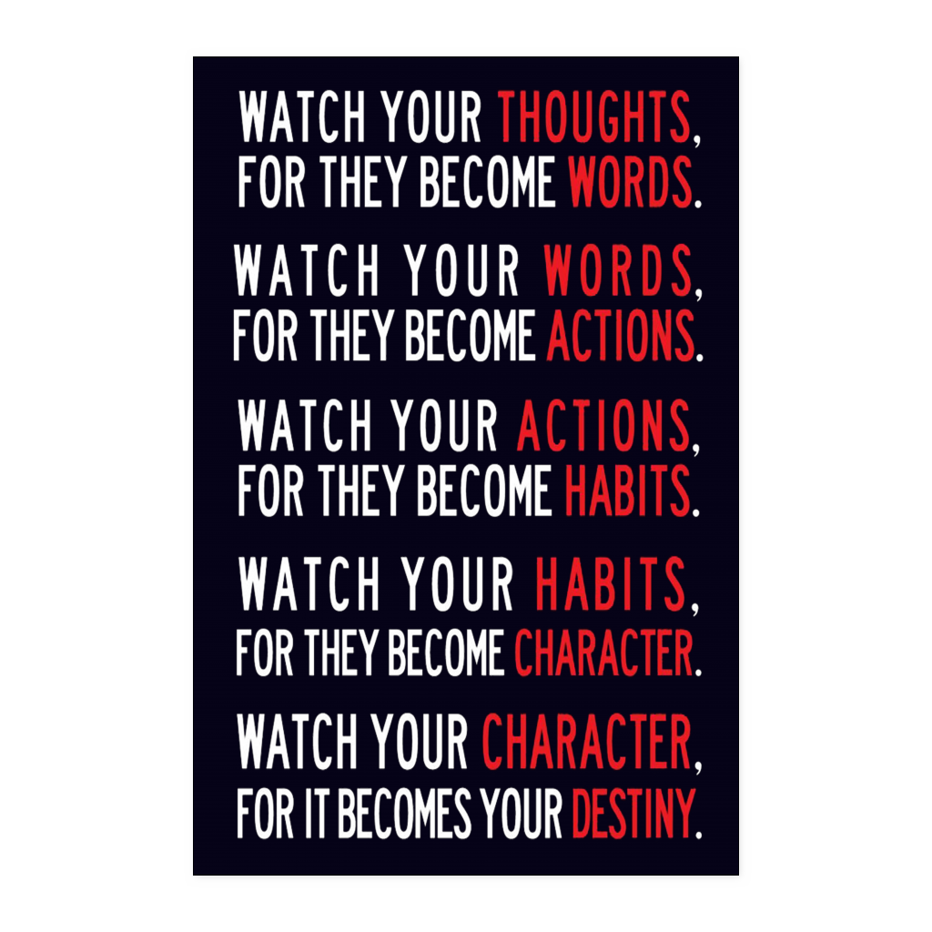 Poster Watch Your Thoughts
