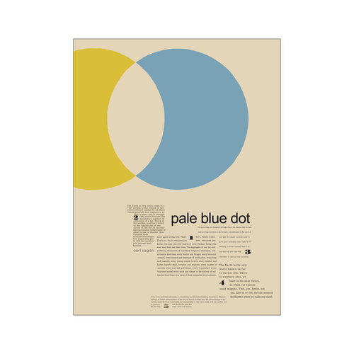 Pale blue dot 18x24