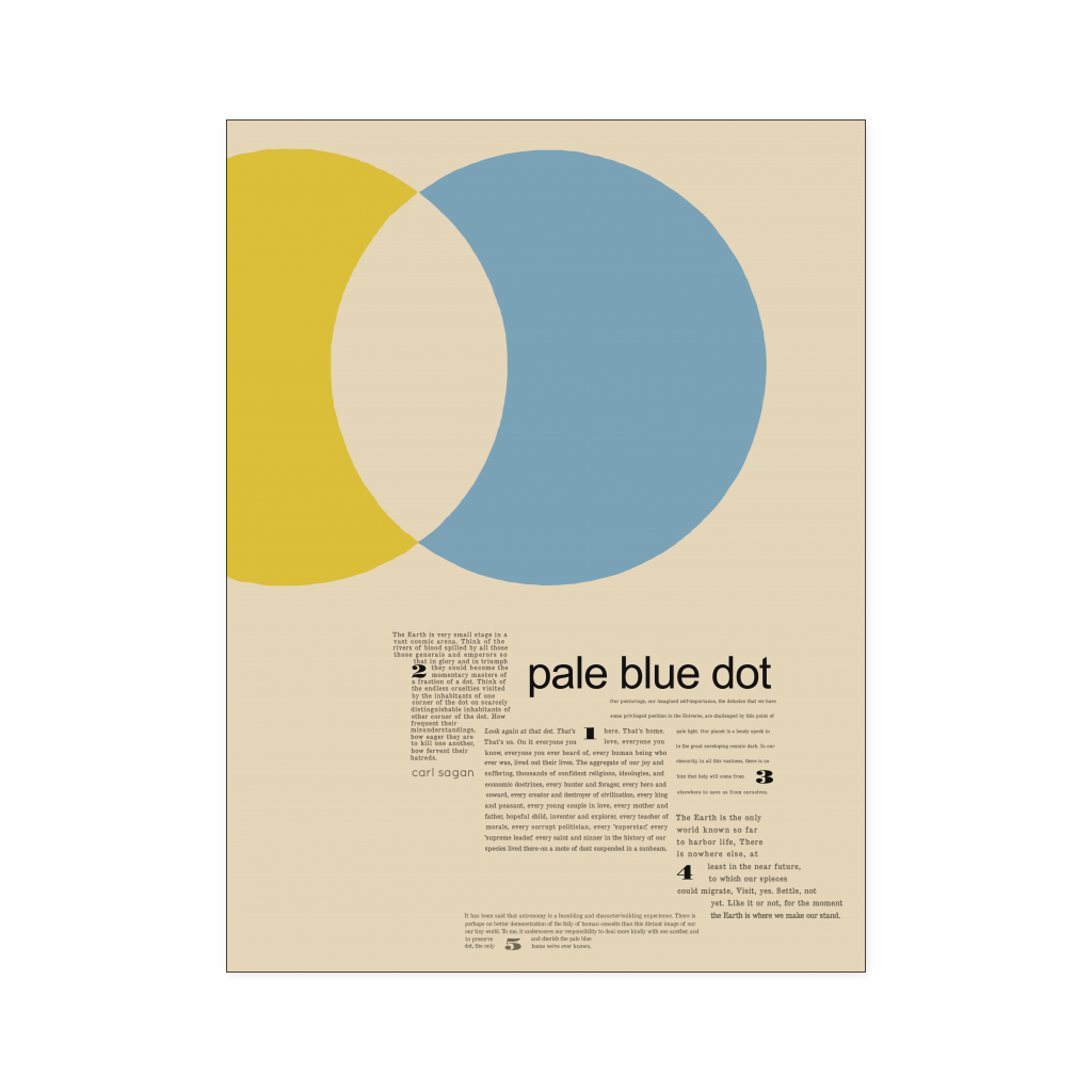 Pale blue dot 18x24