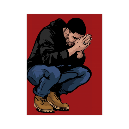 Drake Red 18x24