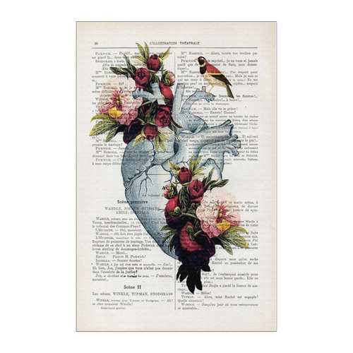 Floral Heart 11x17