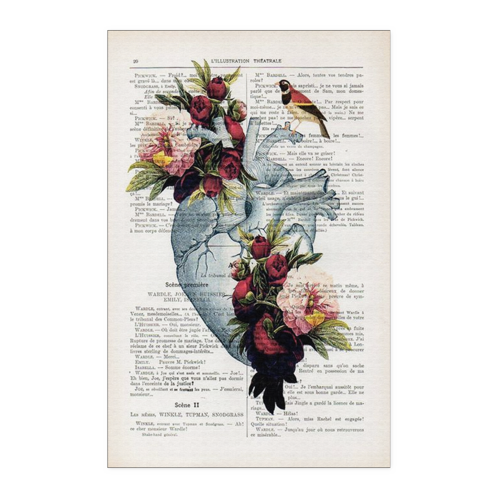 Floral Heart 11x17