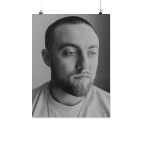 Mac Miller poster black&white kanh