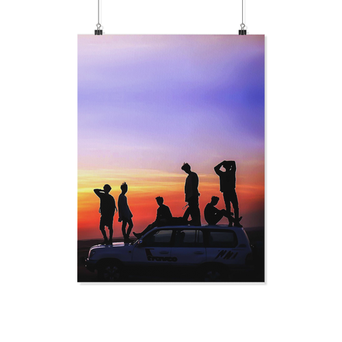 BTS sunset 18x24