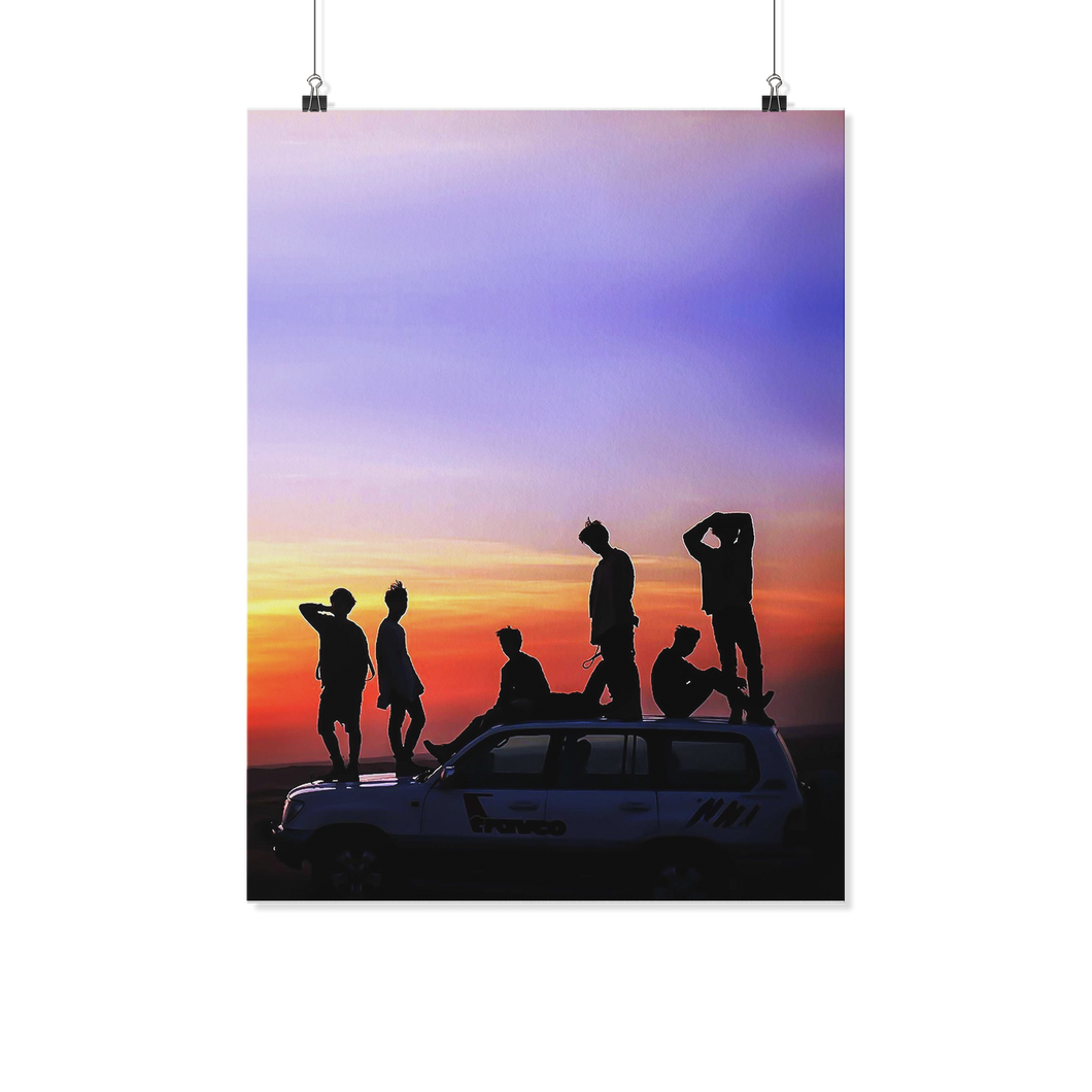 BTS sunset 18x24