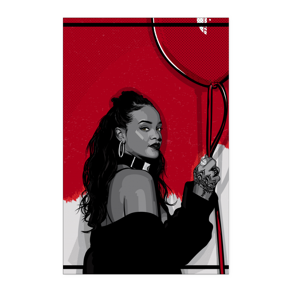 Rihanna Balloon 11x17