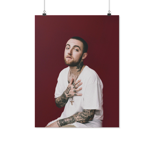 mac miller red 18x24