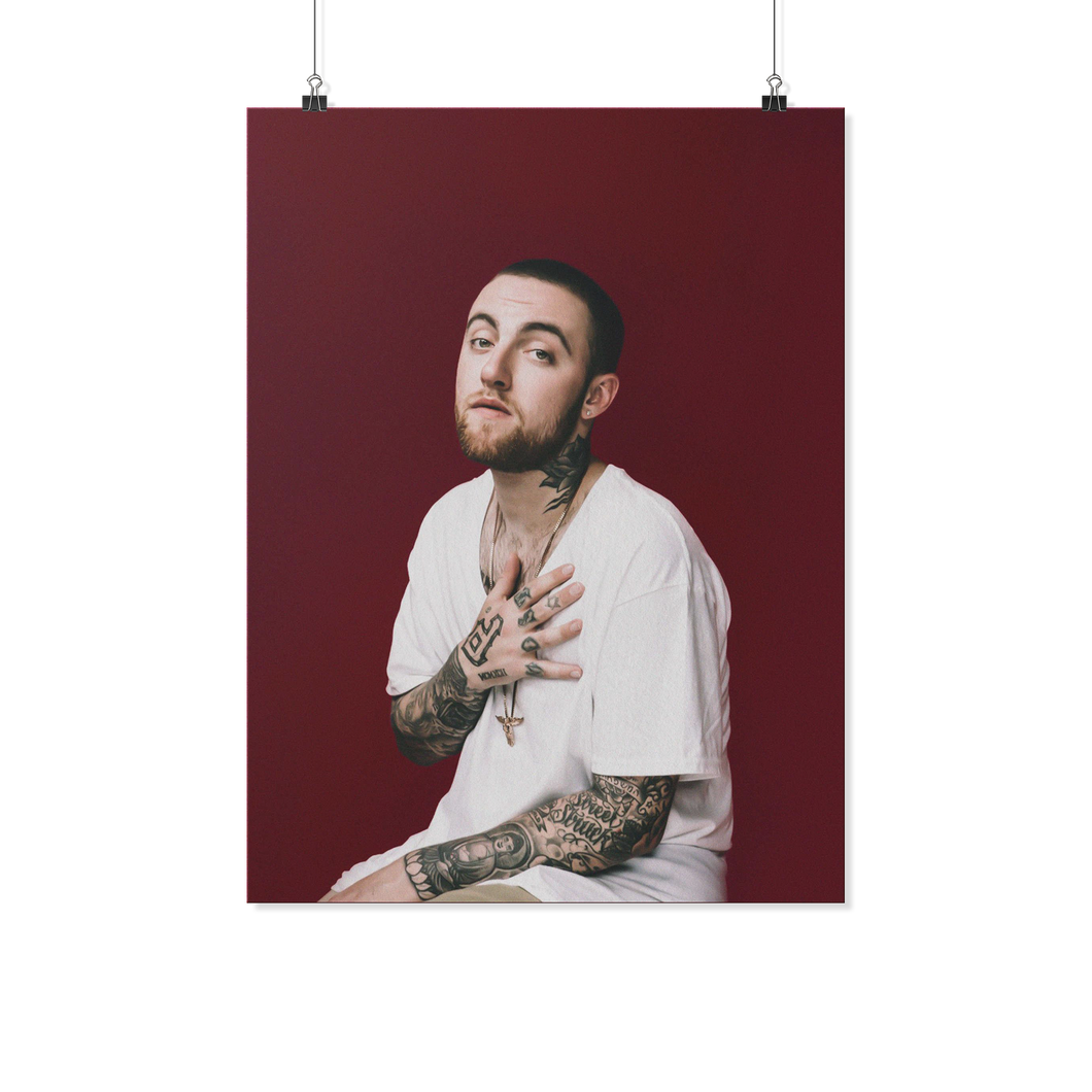 mac miller red 18x24