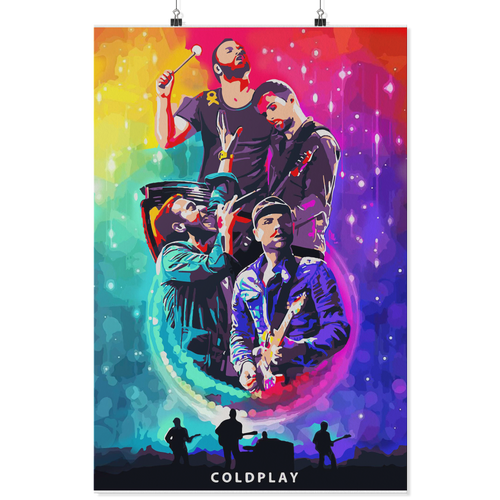 coldplay water 24x36