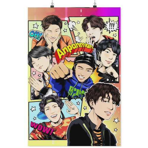 bts anime 24x36