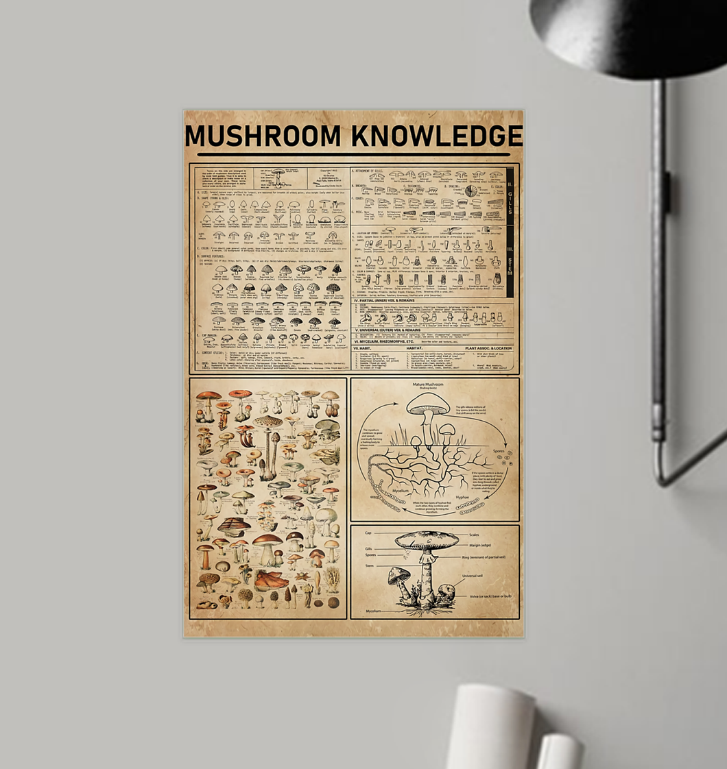 amazing kha mushroom 11 x 17