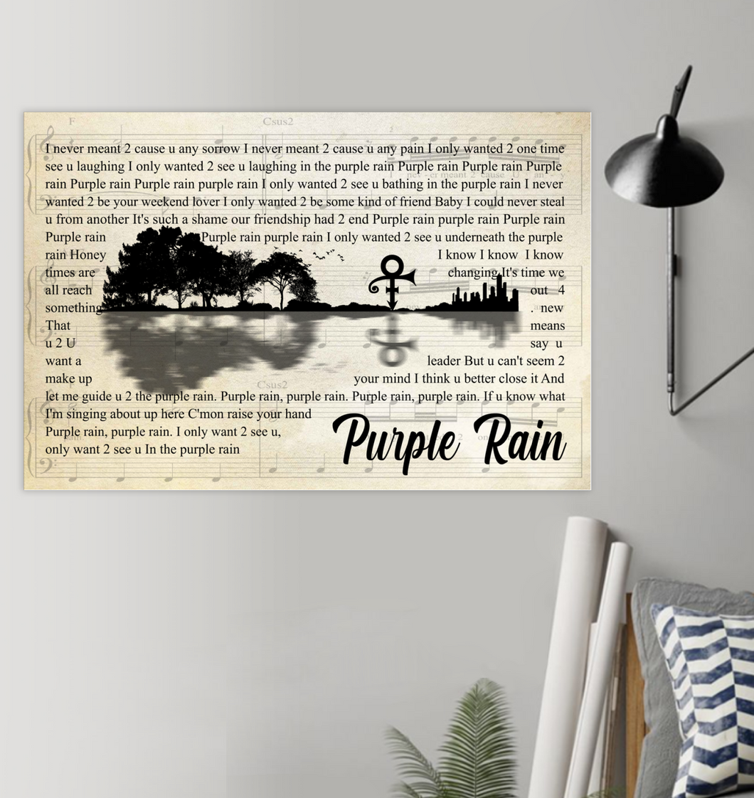 TG-GIANG - POSTER- PURPLE RAIN- 24*36