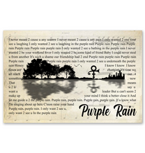 TG-GIANG - POSTER- PURPLE RAIN- 24*36