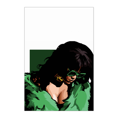 Rihanna Green 24x36