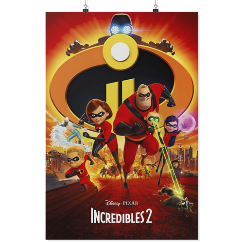 INCREDIBLES ORANGE 24X36