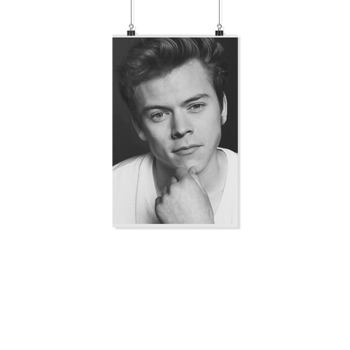 Harry Styles face bnw 11x17