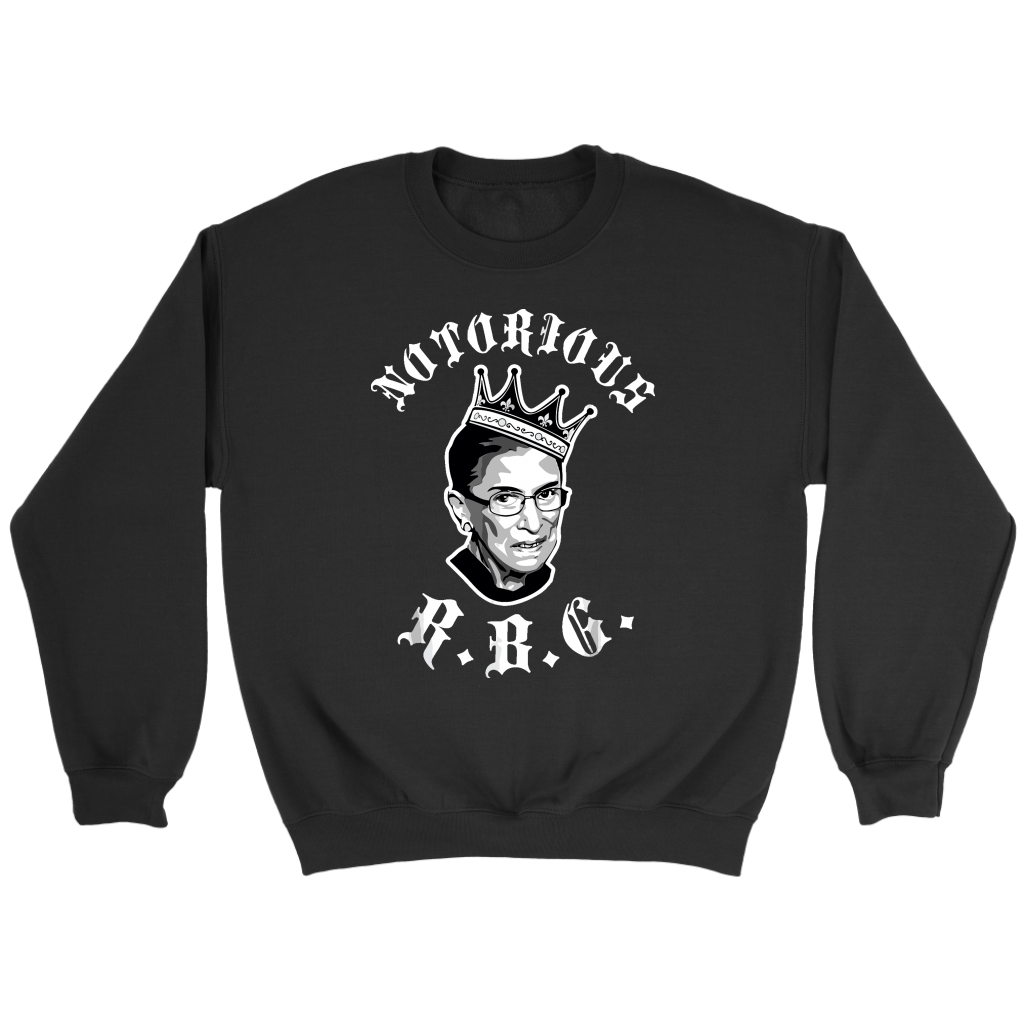 Funny Ruth Bader Sweatshirt TD Black White Letter