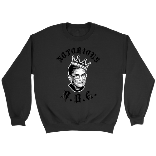 Funny Ruth Bader Sweatshirt TD Black