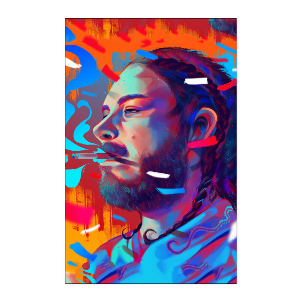 Post Malone 11x17 NA